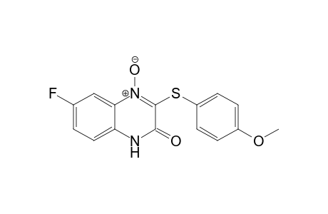 6-Fluoro-3-[(4-methoxyphenyl)sulfanyl]quinoxalin-2(1H)-one 4-Oxide