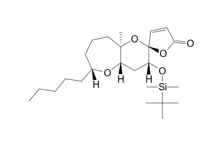 #17;(1R*,5R*,7S*,9R*,10R*)-9-TERT.-BUTYLDIMETHYLSILYLOXY-1-METHYL-5-PENTYL-6,11,2'-TRIOXASPIROBICYCLO-[5.4.0]-UNDECANE-10,1'-CYCLOPENT-4'-ENE-3'-ONE