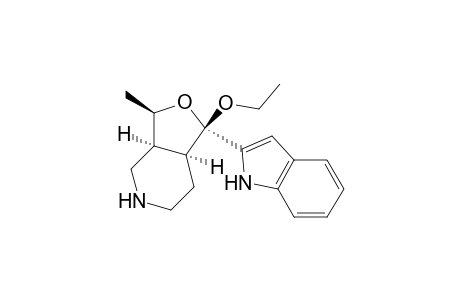 Furo[3,4-c]pyridine, 1-ethoxyoctahydro-1-(1H-indol-2-yl)-3-methyl-, (1.alpha.,3.beta.,3a.alpha.,7a.alpha.)-