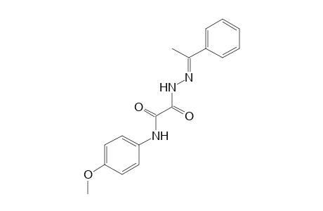 5-(p-Methoxyphenyl)-1-(alpha-methylbenzylidene)semioxamazide