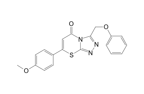 5H-[1,2,4]Triazolo[3,4-b][1,3]thiazin-5-one, 7-(4-methoxyphenyl)-3-(phenoxymethyl)-