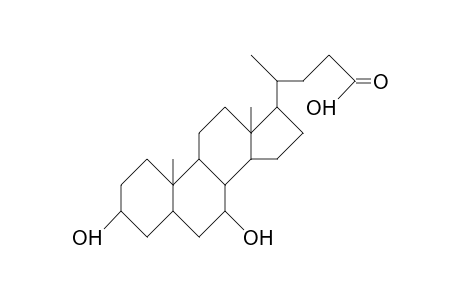 3a,7a-Dihydroxy-5b,14a,17b-cholanic acid