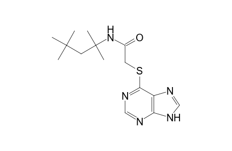 2-(9H-purin-6-ylsulfanyl)-N-(1,1,3,3-tetramethylbutyl)acetamide