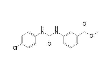 m-[3-(p-chlorophenyl)ureido]benzoic acid, methyl ester