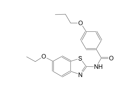 N-(6-ethoxy-1,3-benzothiazol-2-yl)-4-propoxybenzamide