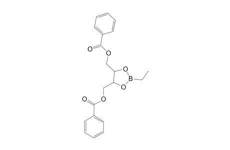 L-Threitol, 1,4-di-o-benzoyl-2,3-o-(ethylborandiyl)-