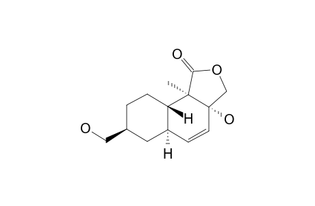 OBLONGOLIDE-E;(3AR,5AR,7S,9AS,9BR)-3A,5A,6,7,8,9,9A,9B-OCTAHYDRO-3A-HYDROXY-7-(HYDROXYMETHYL)-9B-METHYLNAPHTHO-[1,2-C]-FURAN-1(3H)-ONE