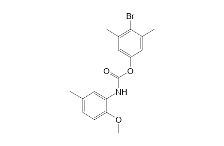 2-methoxy-5-methylcarbanilic acid, 4-bromo-3,5-xylyl ester