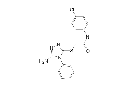 2-(5-Amino-4-phenyl-4H-[1,2,4]triazol-3-ylsulfanyl)-N-(4-chloro-phenyl)-acetamide