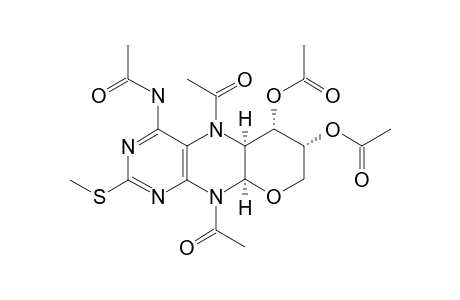 (3R,4S,4AS,10AR)-6-ACETAMIDO-5,10-DIACETYL-3,4,4A,5,10,10A-HEXAHYDRO-8-(METHYLTHIO)-2H-PYRANO-[3,2-G]-PTERIDIN-3,4-DIYL-DIACETATE