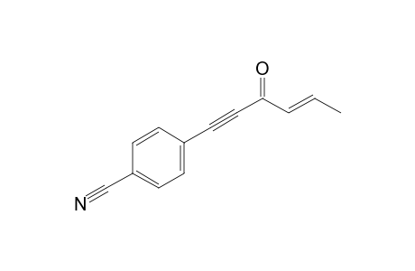 E-4-(3-Oxohex-4-en-1-ynyl)benzonitrile