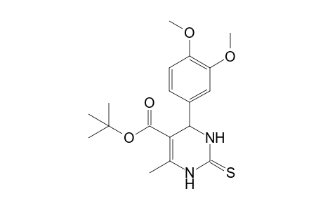 5-[(t-Butoxy)carbonyl]-4-methyl-6-[3',4'-dimethoxyphenyl]-3,4-dihydro-1,3-pyrimidine-2-thione