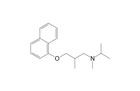 1-(naphthalenoxy)-2-methyl-3-[N-methyl-N-(1-methylethyl)amino]propane