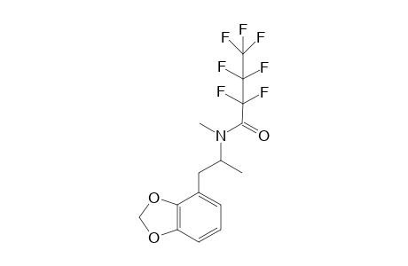 N-(1-(benzo[d][1,3]dioxol-4-yl)propan-2-yl)-2,2,3,3,4,4,4-heptafluoro-N-methylbutanamide