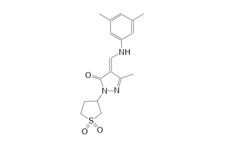 3H-pyrazol-3-one, 4-[[(3,5-dimethylphenyl)amino]methylene]-2,4-dihydro-5-methyl-2-(tetrahydro-1,1-dioxido-3-thienyl)-, (4E)-