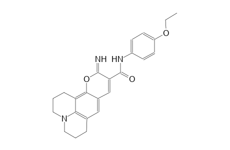 1H,5H,11H-[1]benzopyrano[6,7,8-ij]quinolizine-10-carboxamide, N-(4-ethoxyphenyl)-2,3,6,7-tetrahydro-11-imino-