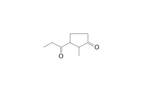 Cyclopentanone, 2-methyl-3-(1-oxopropyl)-, cis-