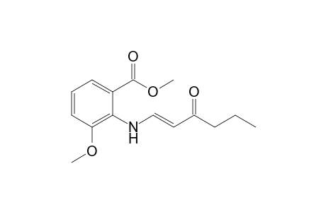 Methyl 3-methoxy-2-[(3-oxo-1-hexenyl)amino]benzoate