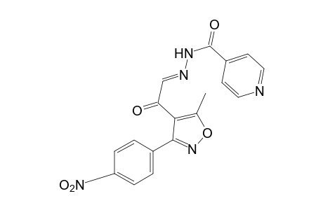 Isonicotinic acid, {[5-methyl-3-(p-nitrophenyl)-4-isoxazolyl]oxoethylidene}hydrazide