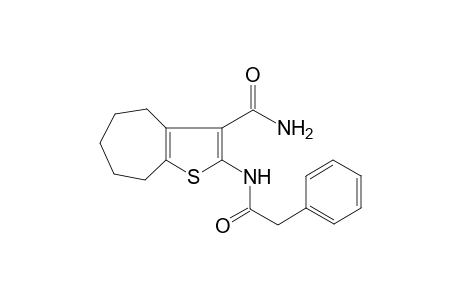 4H-cyclohepta[b]thiophene-3-carboxamide, 5,6,7,8-tetrahydro-2-[(phenylacetyl)amino]-