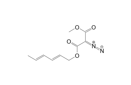 Propanedioic acid, diazo-, 2,4-hexadienyl methyl ester, (E,E)-