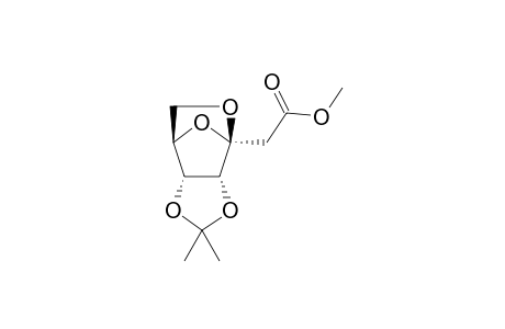 METHYL-3,7-ANHYDRO-2-DEOXY-4,5-O-(1-METHYLETHYLIDENE)-BETA-D-RIBO-3-HEPTULOFURANOSONATE
