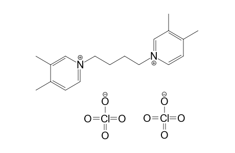 1,1'-tetramethylenebis[3,4-dimethylpyridinium] diperchlorate