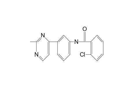 2-chloro-3'-(2-methyl-4-pyrimidinyl)benzanilide