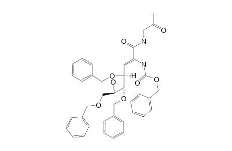 (Z,4R,5S,6R)-N-2'-OXOPROPYL-2-BENZYLOXYCARBONYLAMINO-6-HYDROXY-4,5,7-TRIBENZYLOXY-2-HEPTENAMIDE