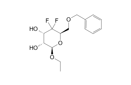 Ethyl 4,4-difluoro-4-deoxy-6-O-benzyl-.beta.-DL-Ribopyranoside