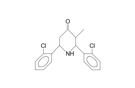 3-METHYL-2,6-BIS-(ORTHO-CHLOROPHENYL)-4-PIPERIDINONE