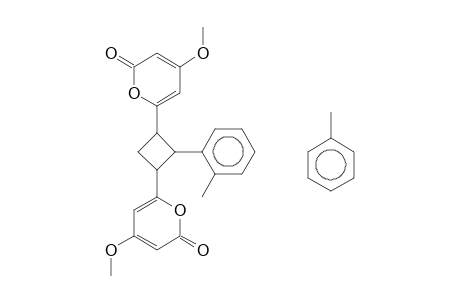 Cyclobutane, R-1,T-3-bis(4-methoxy-2-oxo-2H-pyran-6-yl)-C-2,T-4-bis(2-methylphenyl)-