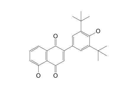 2-[3',5'-di(t-Butyl)-4'-hydroxyphenyl]-5-hydroxy-1,4-naphthoquinone