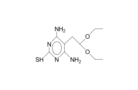 4,6-DIAMINO-2-MERCAPTO-5-PYRIMIDINEACETADELHYDE, DIETHYL ACETAL