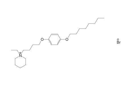 1-ethyl-1-{4-[p-(octyloxy)phenoxy]butyl]piperidinium bromide