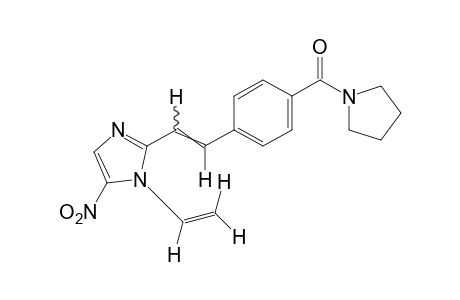 p-[2-(5-nitro-1-vinylimidazol-2-yl)vinyl]phenyl 1-pyrrolidinyl
