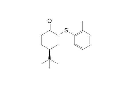 (Trans)-4-tert-butyl-2-(2-methylphenylsulfanyl)-cyclohexanone