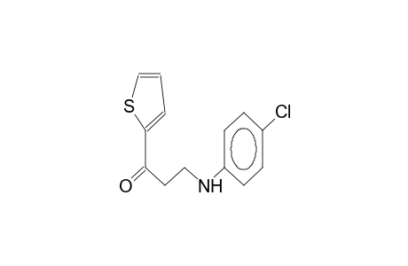 Propan-1-one, 3-(4-chlorophenylamino)-1-(2-thienyl)-