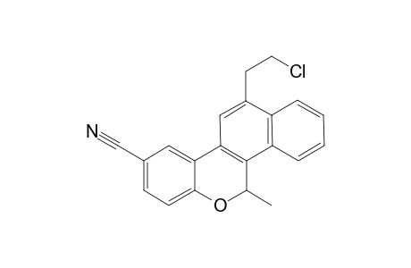 12-(2-Chloroethyl)-5-methyl-5H-naphtho[1,2-c]chromene-9-carbonitrile