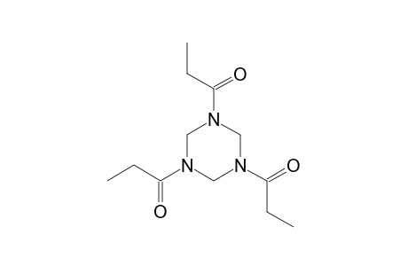 Hexahydro-1,3,5-tripropionyl-S-triazine