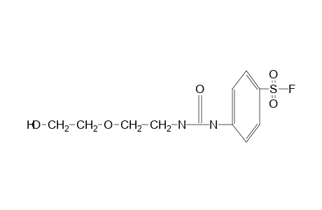 p-{3-[2-(2-hydroxyethoxy)ethyl]ureido}benzenesulfonyl fluoride