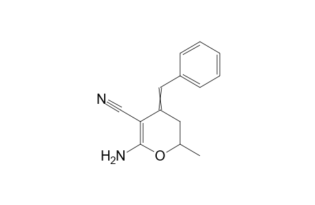 6-Amino-4-benzylidene-2-methyl-3,4-dihydro-2H-pyran-5-carbonitrile
