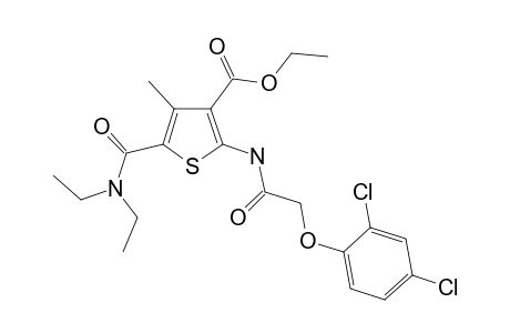 2-[[2-(2,4-Dichlorophenoxy)-1-oxoethyl]amino]-5-[diethylamino(oxo)methyl]-4-methyl-3-thiophenecarboxylic acid ethyl ester