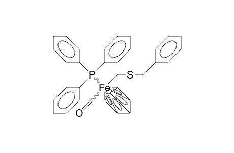 Benzylthiomethyl-carbonyl-(cyclopentadienyl)-(triphenyl-phosphine)-iron