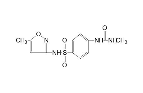 1-methyl-3-{p-[(5-methyl-3-isoxazolyl)sulfamoyl]phenyl}urea