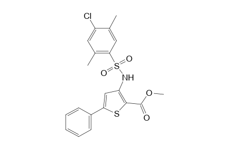 3-(4-chloro-2,5-xylenesulfonamido)-5-phenyl-2-thiophenecarboxylic acid, methyl ester