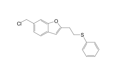 6-(chloromethyl)-2-(2-phenylsulfanylethyl)benzofuran