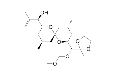 (R)-1-((2R,4S,6S,8S,10R)-8-((R)-(methoxymethoxy)(2-methyl-1,3-dioxolan-2-yl)methyl)-4,10-dimethyl-1,7-dioxaspiro[5.5]undecan-2-yl)-2-methylprop-2-en-1-ol