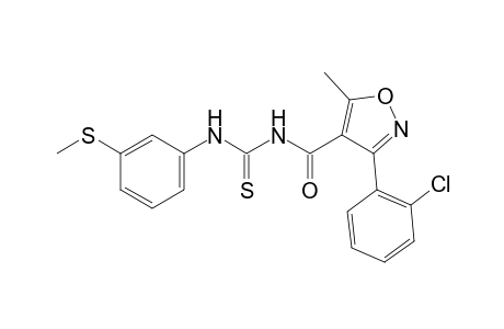 1-{[3-(o-chlorophenyl)-5-methyl-4-isoxazolyl]carbonyl}-3-[m-(methylthio)phenyl]-2-thiourea