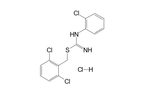 3-(o-chlorophenyl)-2-(2,6-dichlorobenzyl)-2-thiopseudourea, monohydrochloride